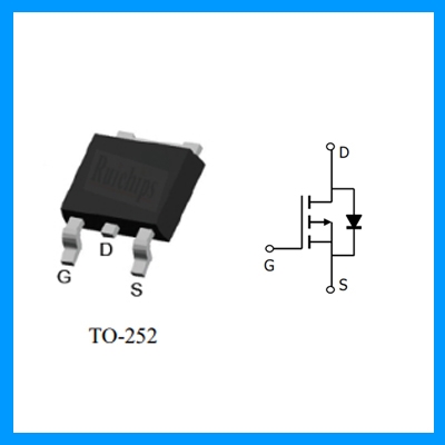 P channel TO-252-3 packaged MOS tube