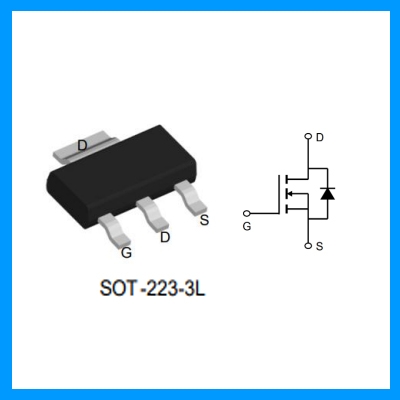 N溝道  SOT223-3封裝 MOS管